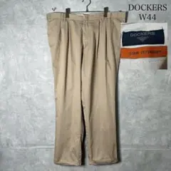 W44 大きいサイズ 00s DOCKERS 2タック　チノパンツ PM150