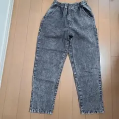しまむら　シェフパンツ 　ブラック　デニムMサイズ