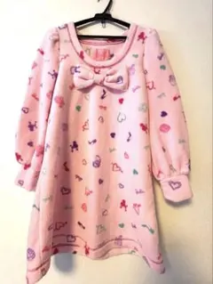 Barbie ハート柄 リボン付きワンピース