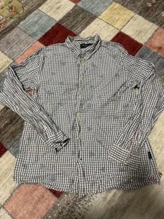 岡*蔵様 チェック柄 長袖シャツ