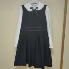 ネイビーフォーマルワンピース　130㌢　ブラウス付き
