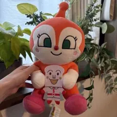 アンパンマン ドキンちゃんぬいぐるみ 約30cm オレンジ