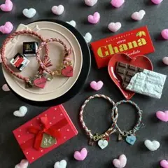 バレンタイン限定　ペットチョーカー　お名前チャーム　本革　首輪　日本製