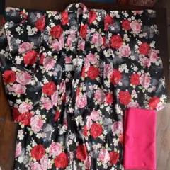 子供用浴衣と帯　130サイズ