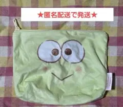 【匿名配送】サンリオ ふわふわ FACE 台形ポーチ（けろけろけろっぴ）