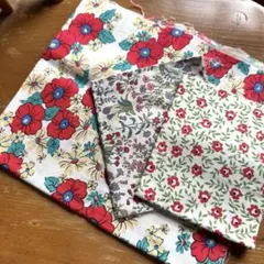 花柄の布　3枚セット