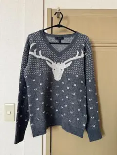 J.CREW グレー Vネックセーター XSのサムネイル