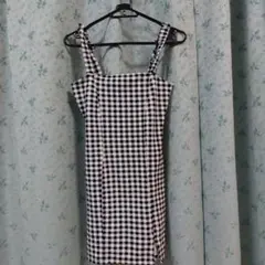 H&M チェック柄キャミワンピース Sサイズ