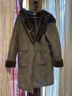 BEAUTY&YOUTH フード付きグレーコート Sサイズ