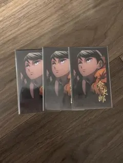 鬼滅の刃 コラボレーションカフェ 第三期 箔押しチェキ風ブロマイド 愈史郎 3枚