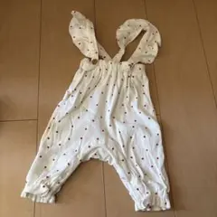 最終値下げベビー70センチ　ハート柄サロペット　即発送