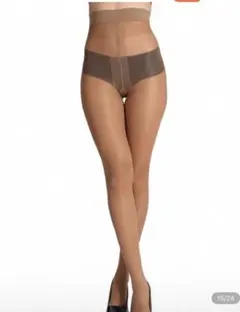 ベージュ ハイウエスト シアーストッキング