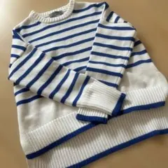 NANO UNIVERSE ストライプニットセーター