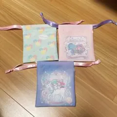 サンリオ　セリア　キキララ　プチ巾着　3点セット 100均