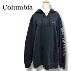 Columbia コロンビア メンズ ジップアップパーカー XL ブラック 黒