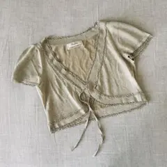 【SALE】シャンパンゴールド ボレロカーディガン