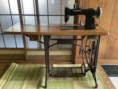 JANOME ジャノメ ミシン脚テーブル 天然木天板 アンティーク - メルカリ