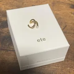 ete パール ピークカフ イヤーカフ イエローゴールド