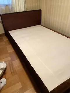セミダブルベッド　マットレス付属　背板68×巾125 マットレス厚さ20センチのサムネイル