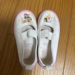 ディズニープリンセス 上履き ホワイト ピンク16センチ