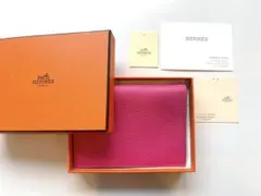 極美品 エルメス 手帳カバー アジェンダGM シェーブル ローズ 
