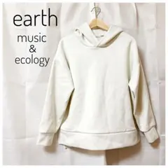 earth music＆ecology アース パーカー 白 ホワイト Free