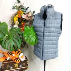 misuzu様専用UNIQLOチェック柄 ウルトラライトダウンベストレディースM