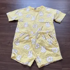 next miffy イエローウサギ柄 セパレート 3-4歳