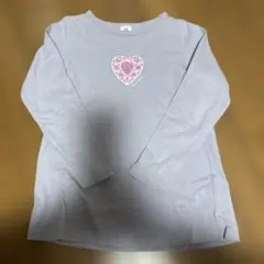 devil:rock グレー 長袖カットソー ハートデザイン　サイズ130