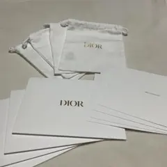 ディオール　巾着＆メッセージカードセット　4組