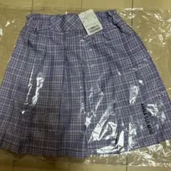 お値下げしました‼︎ANNA SUI MINI 紫のチェックスカート 140cm