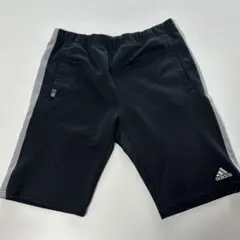 メンズ adidas ハーフパンツ 黒 CLIMALITE sizeMのサムネイル