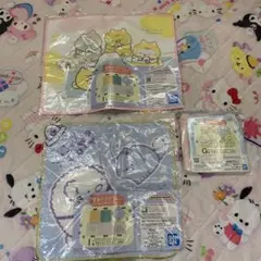 新品一番くじすみっコぐらし〜こいぬといぬごっこテーマ〜巾着　タオル3点まとめ売り