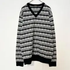 美品 ARAMIS アラミス カシミヤ100% Vネックニット セーター Lのサムネイル