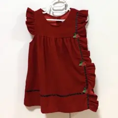 BLUEBERI BOULEVARD ワンピース レッド 24M
