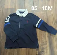 Ralph Lauren ネイビー ポロシャツ 18M 長袖　85