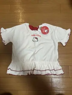 Hello Kitty フリル付きTシャツ 100cm ハローキティ　新品未使用