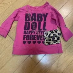 BABYDOLLトレーナー かわいいスウェット 使用感あり