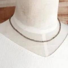スモーキークォーツ 1連 ネックレス *天然石
