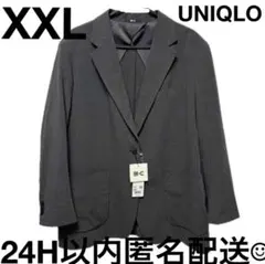 新品　UNIQLO Cテーラードジャケット XXL グレーレディース