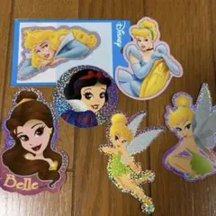 ディズニープリンセス ステッカー 6枚セット