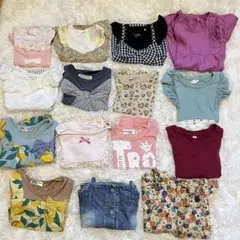 女の子80 夏服まとめ売り15点 保育園着　半袖　トップス