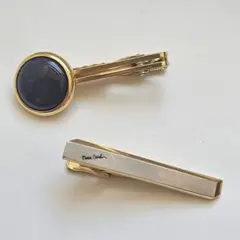 【ブランドネクタイピン２個セット】Pierre Cardin ＆大倉陶園
