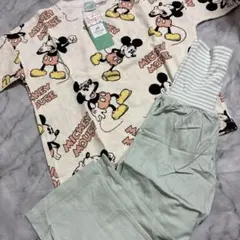 【新品】半袖長ズボン　パジャマ　しまむら　ディズニー　ミッキー　100cm