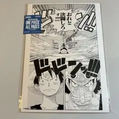 ワンピースベースショップ限定 ONE PIECE ALL PAGES ルフィ - メルカリ