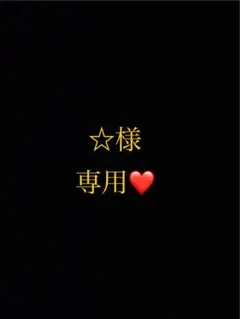 ☆様専用ページ