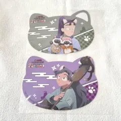 忍たま ナンジャ 特典 ねこ型カード 仙蔵・喜八郎セット