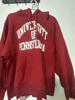 GU UNIVERSITY OF PENNSYLVANIA パーカー レッド M