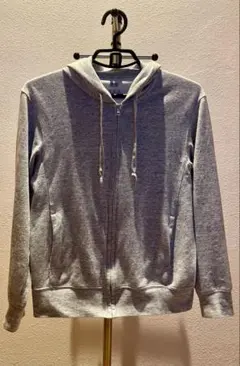 UNIQLO ユニクロ エアリズムUVカットフルジップパーカー グレー S