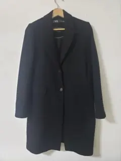 ZARA ブラック チェスターコート Sサイズのサムネイル